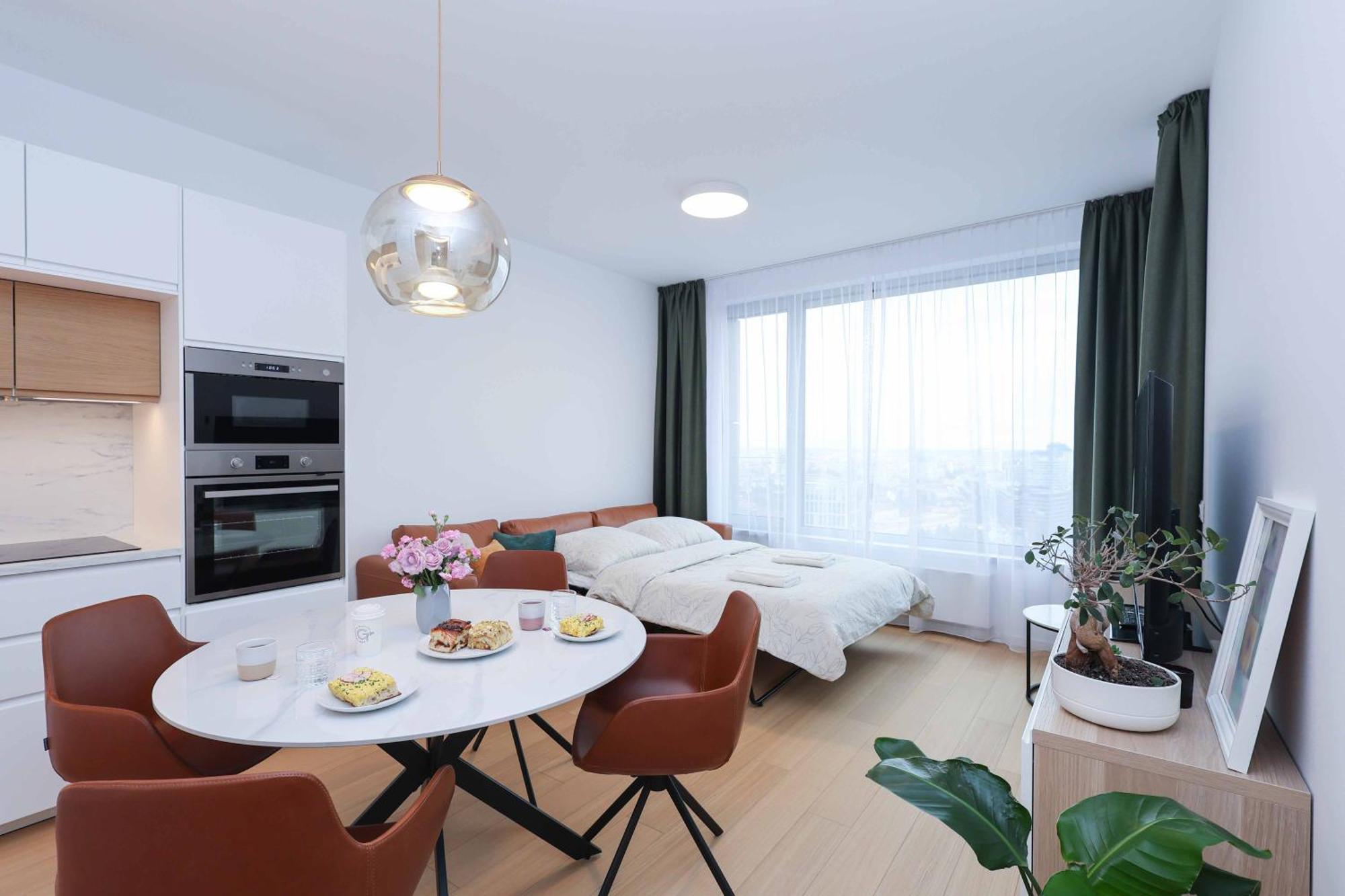 Apartmán Skypark Tower 4, Free Parking And Beautiful Views Bratislava